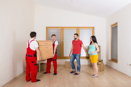 Man and van assisting with furniture pick-up