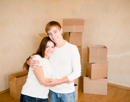 Professional team handling office relocation