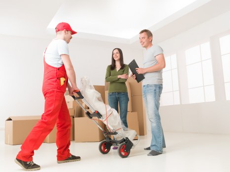 Man and a van service assisting with furniture